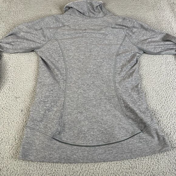 Lululemon Think Fast Shirt Womens 10 Pullover 1/2 Zip Performance Top Thumbholes - Picture 2 of 12